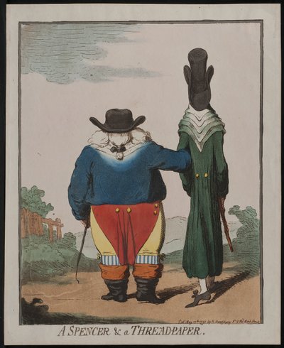 Una Spencer e un Threadpaper, 1792 da James Gillray